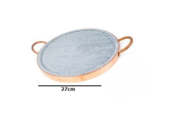 Forma Pizza Pedra Sabão 27cm Pizza na Pedra