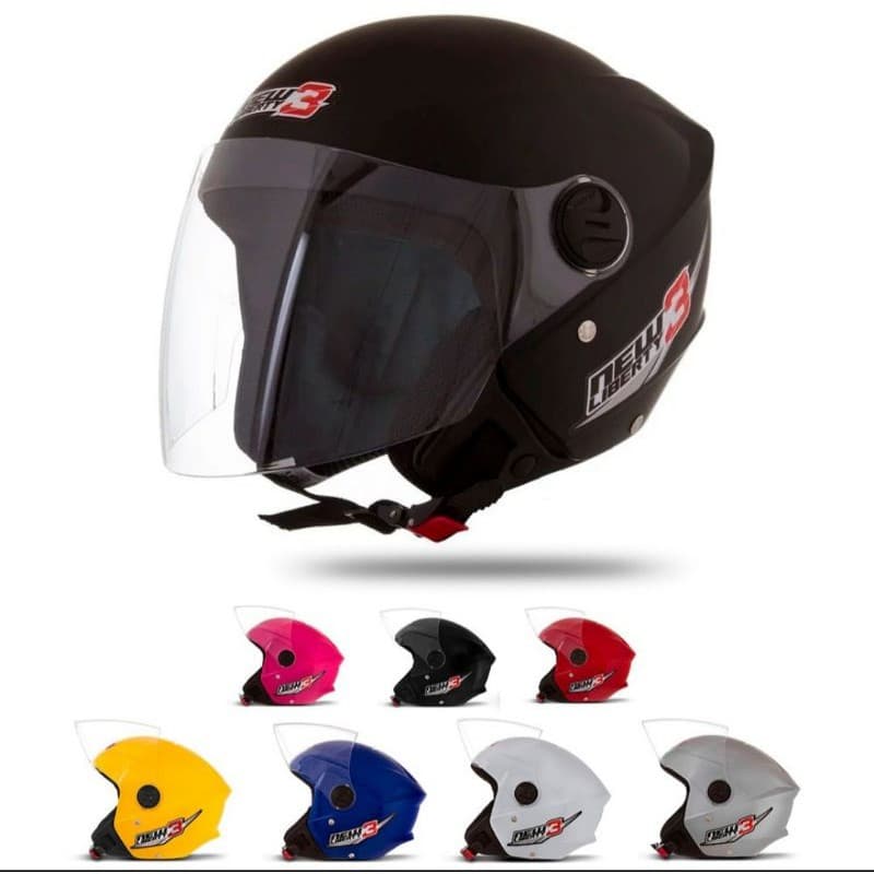 Capacete Moto coquinho  aberto New Liberty Three