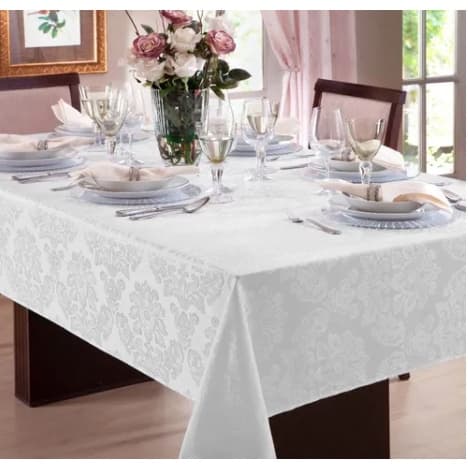 Toalha De Mesa  6 Lugares Jacquard  DECORAÇÃO COZINHA