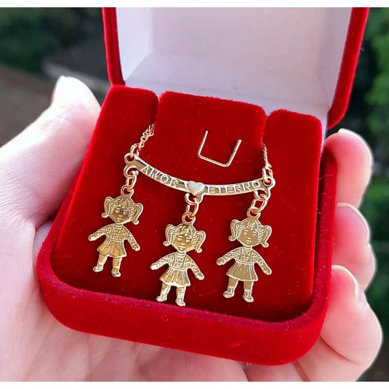 Colar Canga Com Filhos Variados Modelos Menino Menina