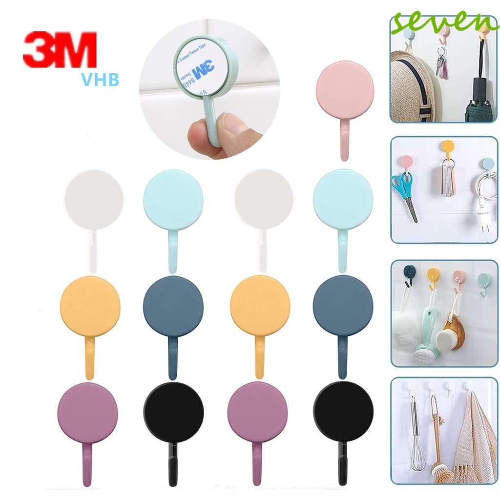 5pcs destacável montagem livre arco-íris cor pequeno gancho