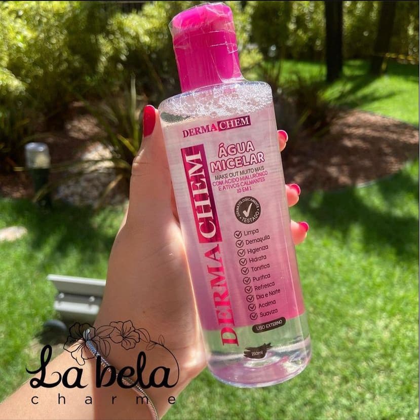 Demaquilante Agua Micelar Acido Hialurônico VITAMICA C ROSA MOSQUETA Dermachem REMOVEDOR DE MAQUIAGEM