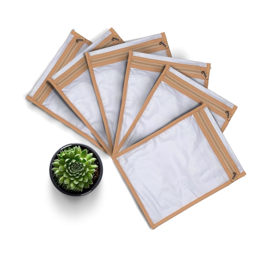 Saquinho Maternidade Organizador de Mala Roupa Transparente Plástico Resistente Premium