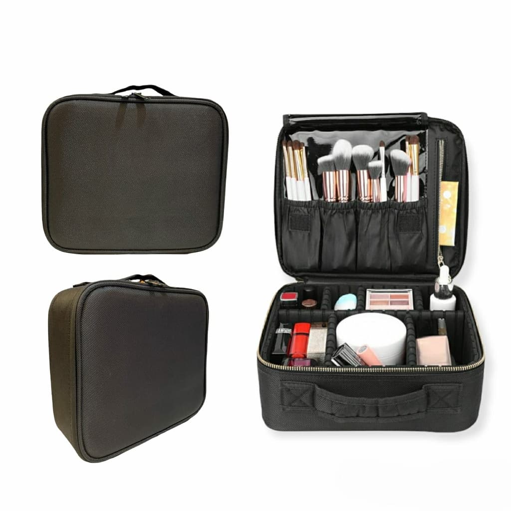 Maleta Maquiagem Profissional Organização Make Com Divisórias Completa Pequena BL-1110-P