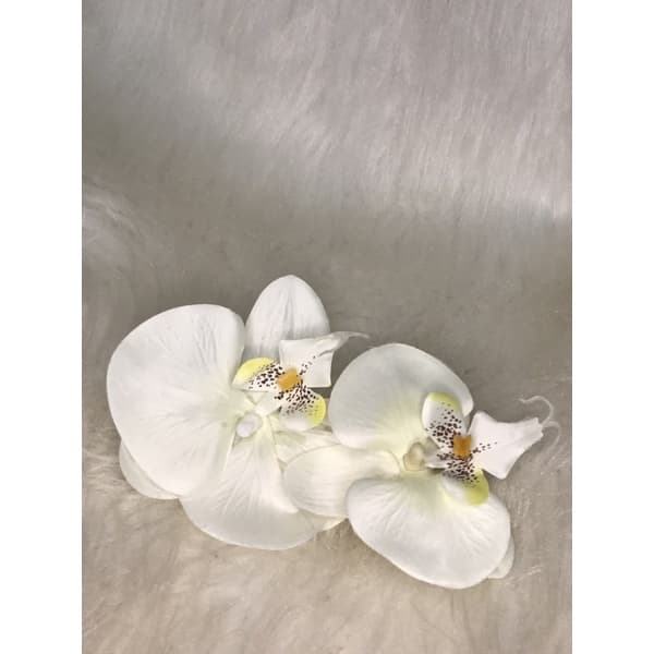 Orquídea Flor para Noiva Dama Casamento Penteado clipe