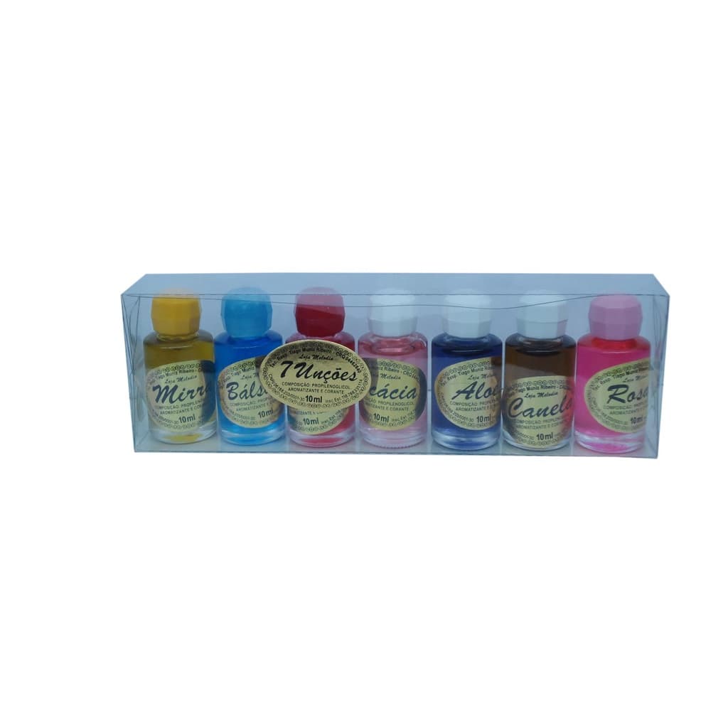 Kit Com Óleos 7 Unções P/ Igrejas, Pastores E Bispos ACTP 10 ML