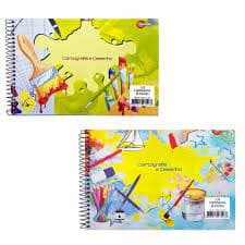 Caderno Desenho Cartografia 48 Fls.capa Dura Espiral  - Maxima Estampa Sortida