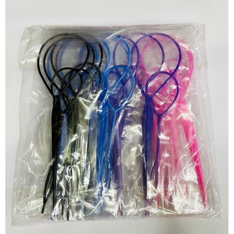 kit 24pcs agulhas para modelar penteado colorido