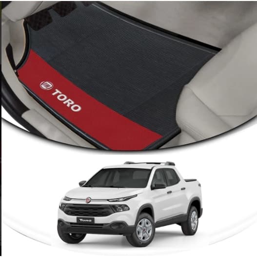 Jogo 4 Tapetes De Carro Fiat Toro Ranch Volcano Endurance