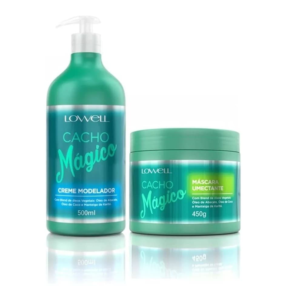 Kit Cacho Mágico Creme Modelador 500 ml + Máscara Umectante 450 g Lowell