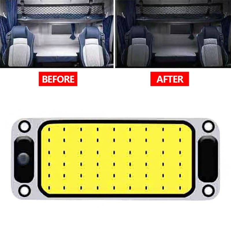 12-24 V 54LED Lâmpada LED COB Claro Super Brilhante Branco Frio Para Leitura De Carros/Caminhão 15cm x 6cm