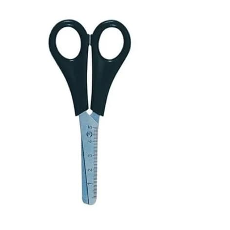 Tesoura Escolar Black 130mm Cabo Preto Leo&Leo