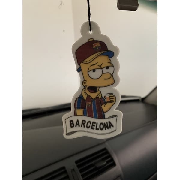 Aromatizantes Personalizados - Time Barcelona - Cheirinho de Carro - Pronta Entrega no Brasil - Tipo little trees