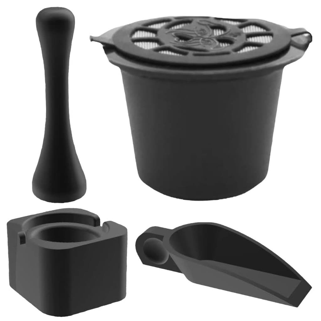 Cápsula Nespresso Refil Reciclável Reutilizável Tamper Dosador Pá