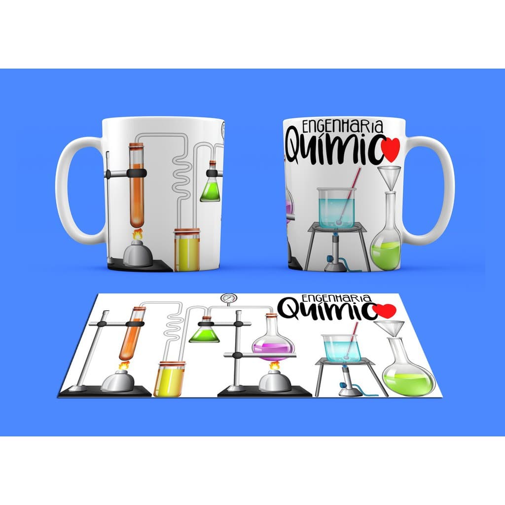 Caneca Branca Mimo Profissão Carreira Engenharia Química