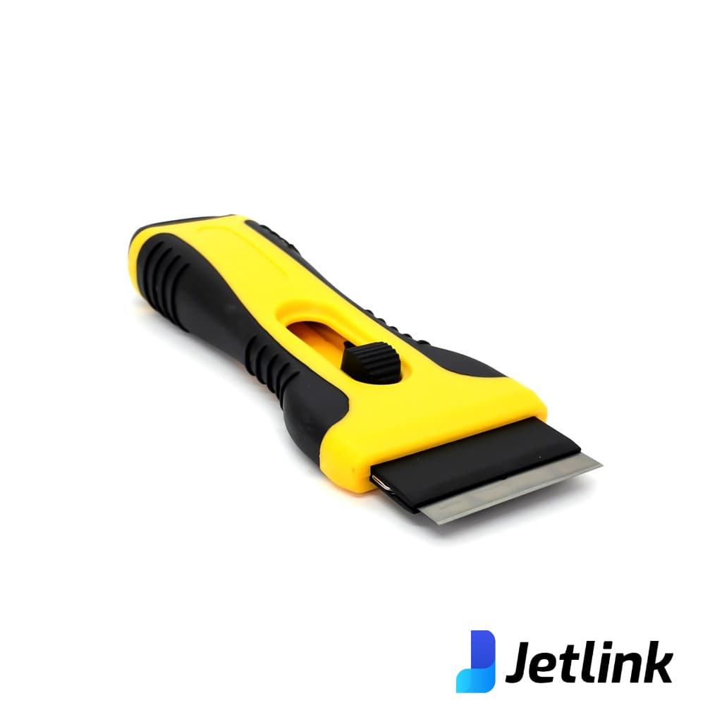 RASPADOR EMBORRACHADO GRANDE PRETO E AMARELO PARA ENVELOPAMENTO E INSTALAÇÃO DE INSUFILM E PELÍCULAS