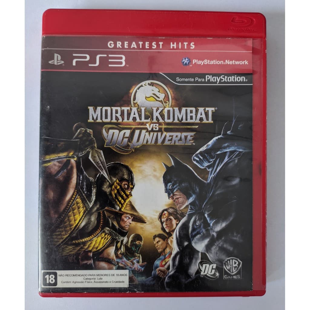 Mortal Kombat Vs Dc Universe Original Mídia Física Ps3 - Envio Imediato