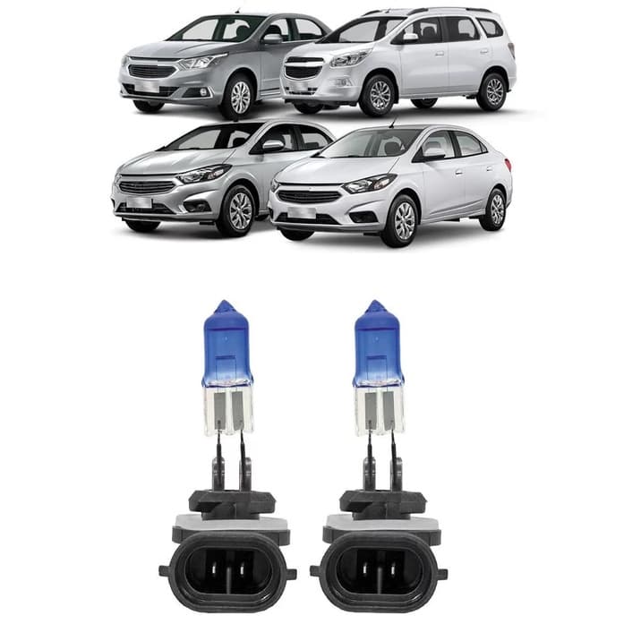 Par Lampadas Super Brancas 8500k H27 Farol De Milha Prisma Onix Cobalt Spin