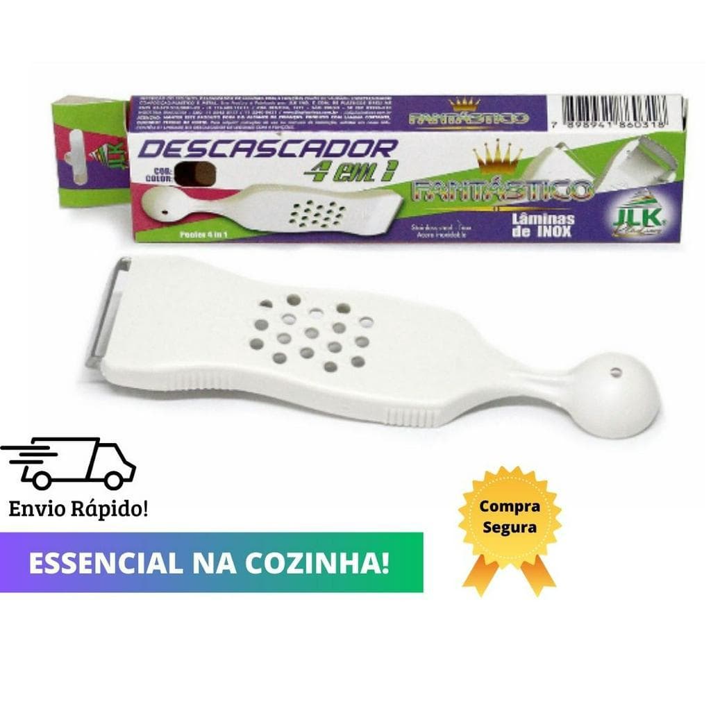 Descascador Boleador Furador Frutas Legumes Batata 4 Em 1