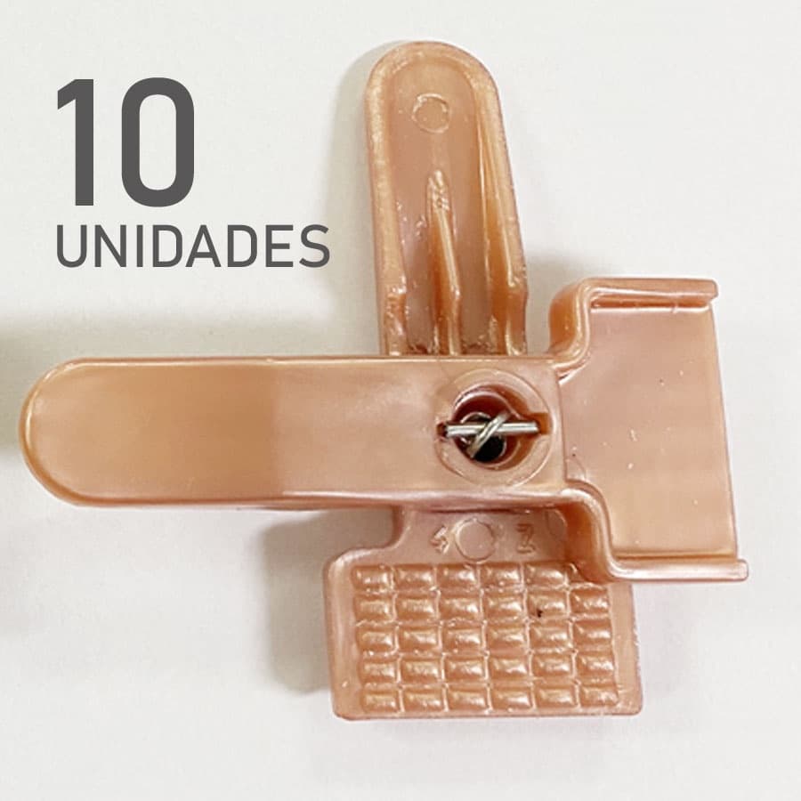 Presilha de Cabide Rose Ou Dourada 10 unidades, Presilhas para cabides, Pacote de presilha Acrílica