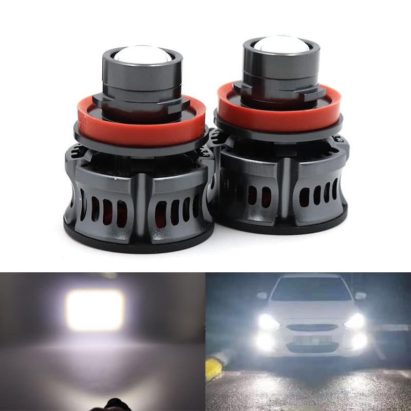 Carro H7 H8 9006 Laser Farol Lâmpada Lente Luz Auto LED Projetor De Nevoeiro Modificação Automotivo H9 H11 9005
