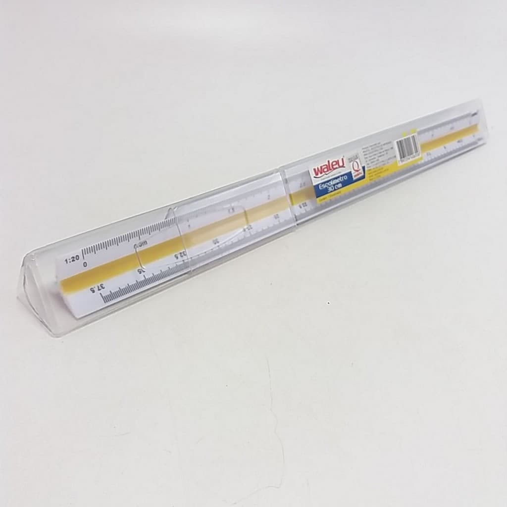 ESCALÍMETRO REGUA TRIANGULAR PLASTICO 30 CM ENVIO EM 24 HORAS