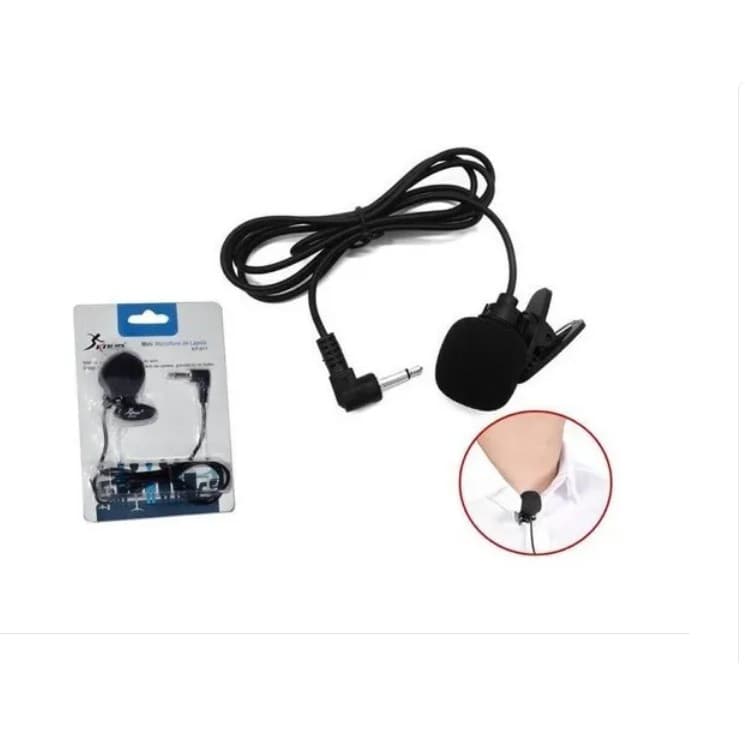 Mini Microfone De Lapela Profissional Plug P2