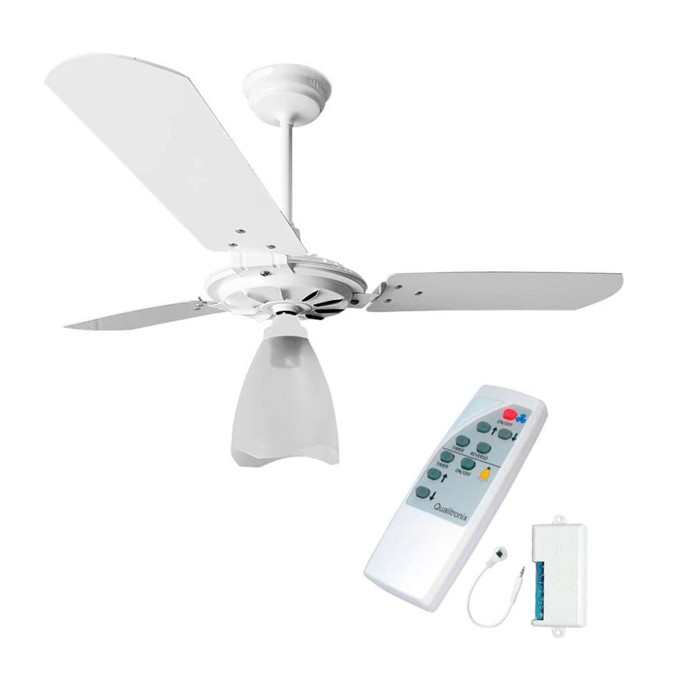 Kit Ventilador Teto Yris Motor Grande Ventex C/ Controle Universal