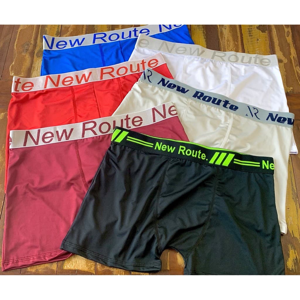 Kit com 10 cuecas box boxer New route Algodao Premium