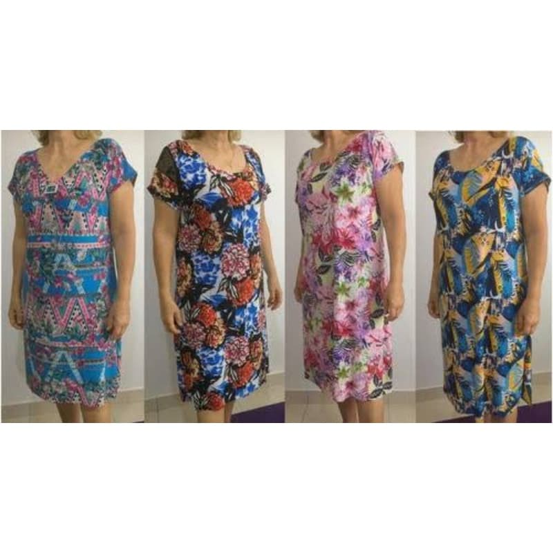 kit 4 vestidos moda evangélica, vestido para senhoras , M/G/GG/EXG