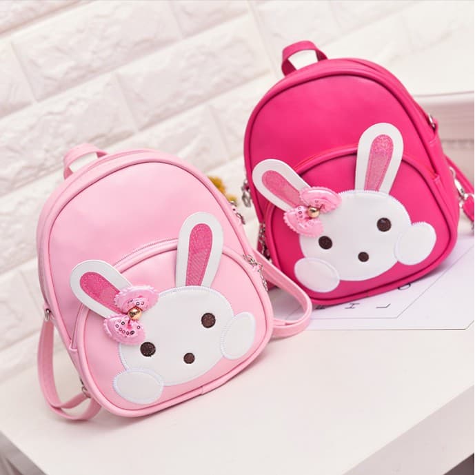 Mochila Infantil Bolsa Bebê Criança Menino Menina Animal Coelhinho bonitinho