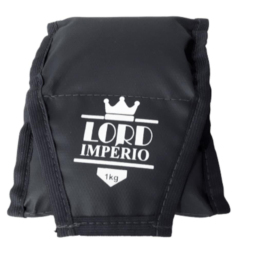 Kit Tornozeleira Caneleira Peso 1kg 2kg 3kg Par-preto - lord Império