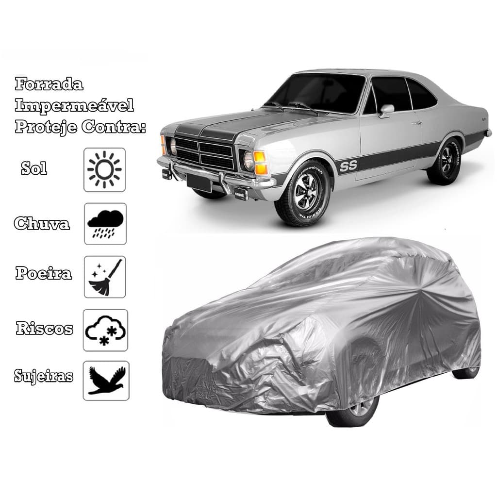 Capa Cobrir Carro Chevrolet Opala Forrada e 100% Impermeável