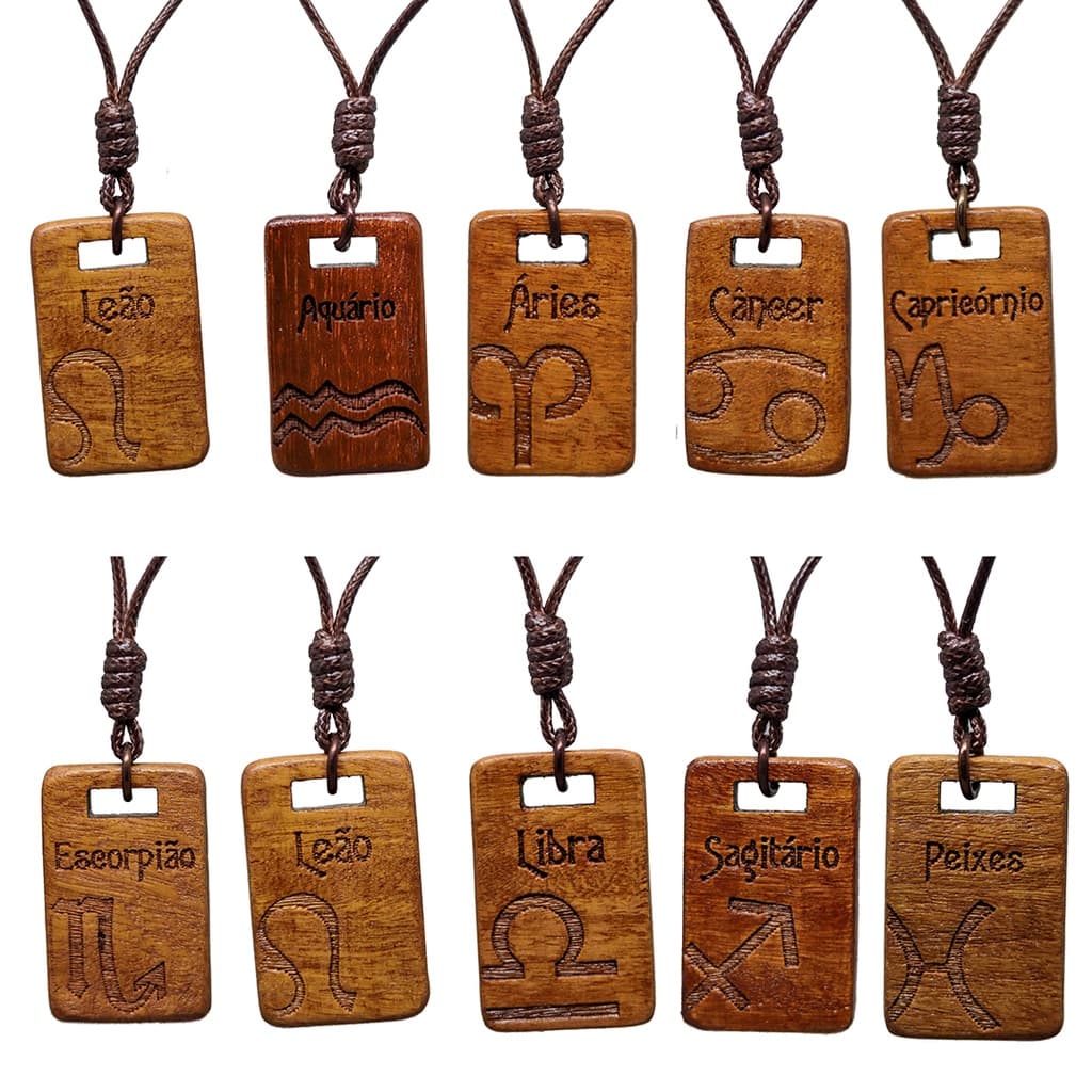 Colar Signos - Colares Áries - Touro - Gêmeos - Câncer - Leão - Virgem - Libra - Escorpião - Sagitário - Capricórnio