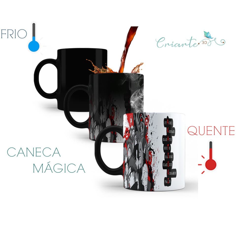 Caneca Porcelana Mágica Coleção Naruto #11