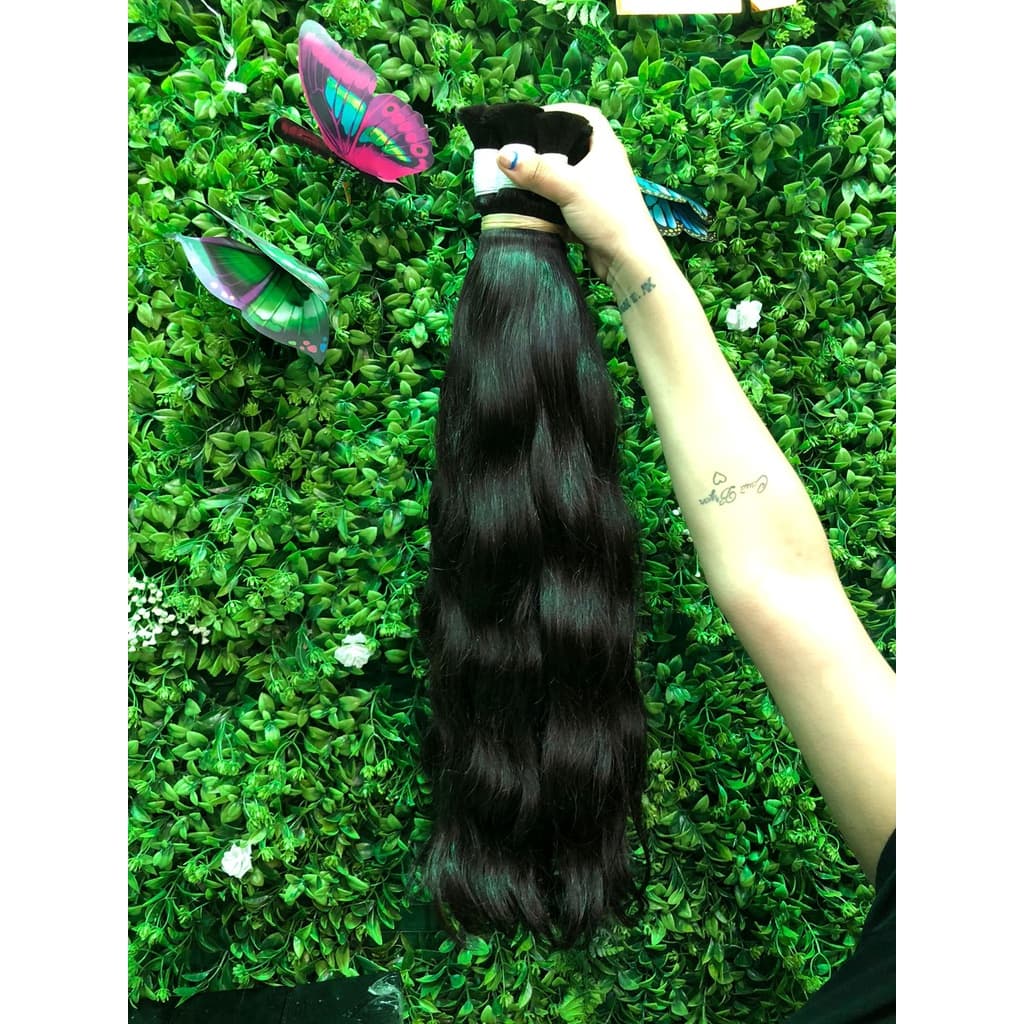 Cabelo Humano Paquistão 100g - Liso Ondulado, 55/60cm