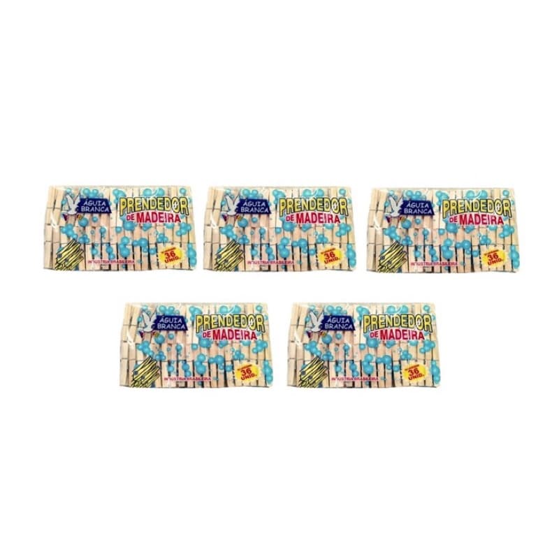 Kit 180 Prendedores Pregador De Madeira Tradicional Para Roupa Varal Artesanato