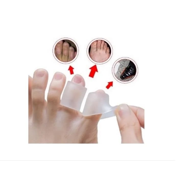 4 Protetores Para Os Dedos Pés Em Silicone Anti Calos Pé (2 pares)