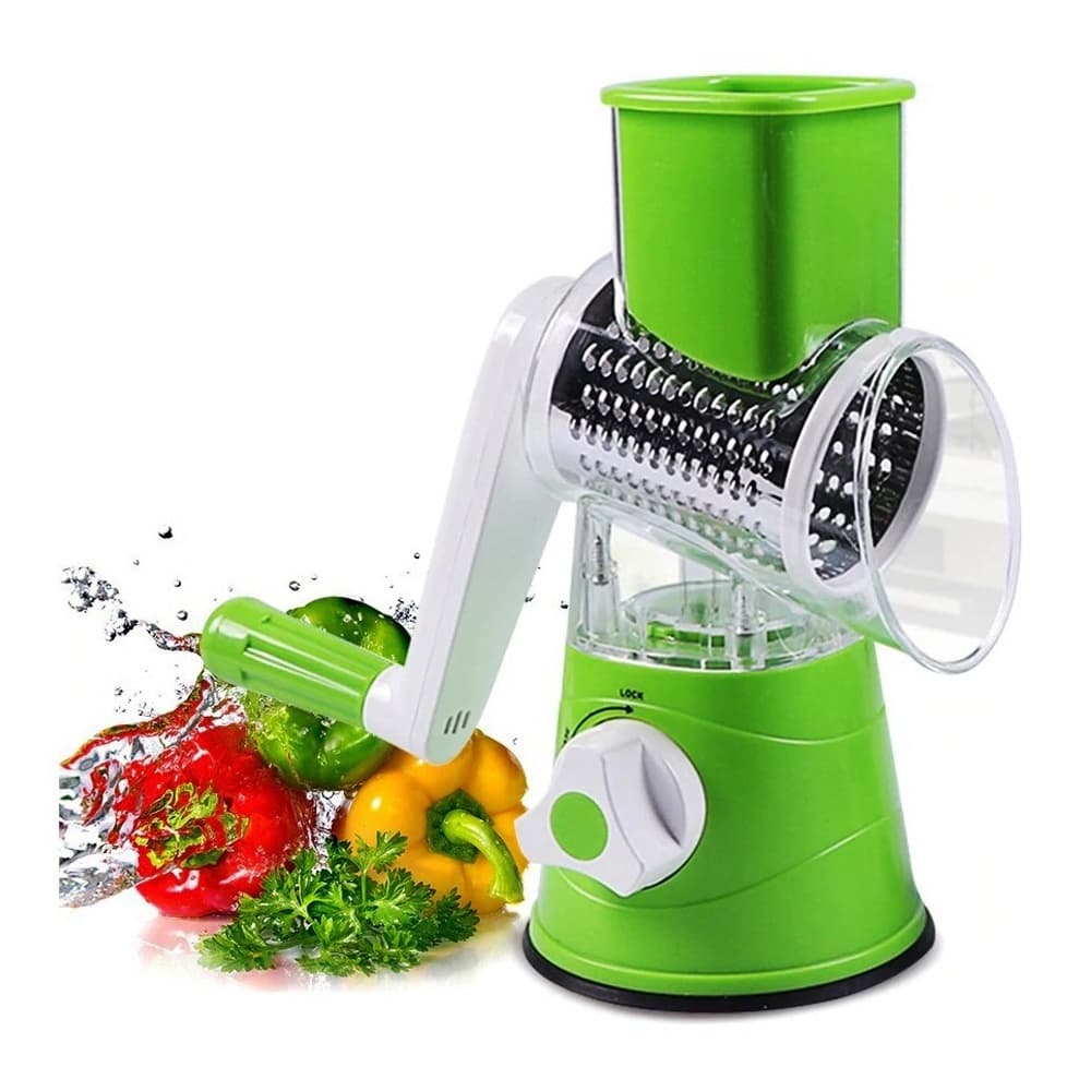 Cortador Fatiador Legumes tabletop 3 Laminas Verduras Ralador Alimentos Queijo Cozinha