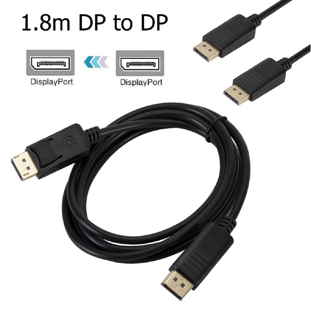 Cabo Displayport Para Displayport 1.80 Metros Full HD 1080p 2K 4K