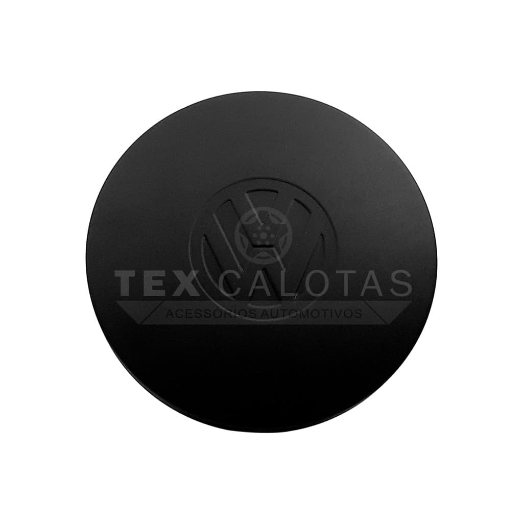Calota para Centro  de Roda de Ferro Gol CL Boca De Fogão Aro 13 Preta