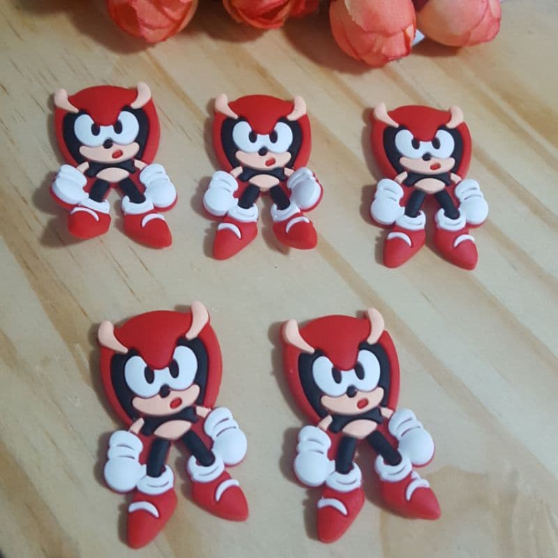 Aplique Emborrachado Super Sonic 10 unidades
