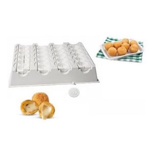 Formas Fábrica Bolinha Queijo Salgado Modelador Faz 20 Unid