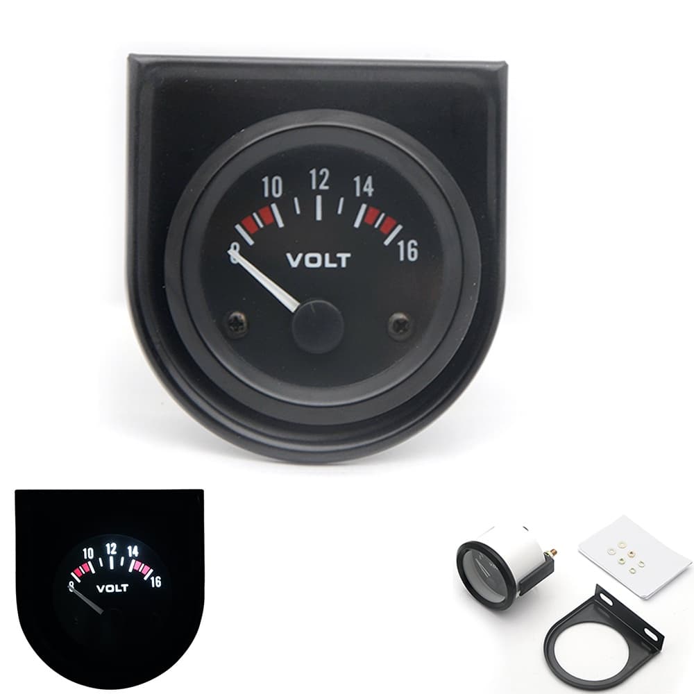 Medidor Universal De Tensão/Analógico/Preto/8 A 16V/2 "/52mm