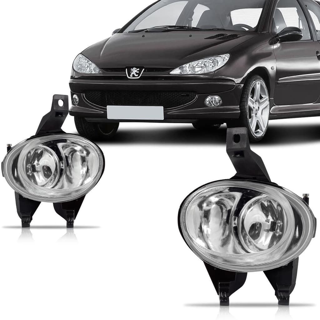 Par Farol Milha Peugeot 206 2004 2005 2006 2007 2008 2009 2010