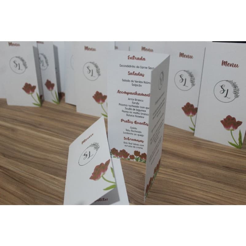 kit menu cardápio e reservados de mesa
