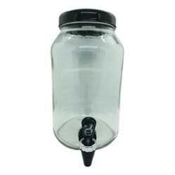 Suqueira De Vidro Capacidade De 3 Litros Tampa De Plastico - Torneira De Plastico