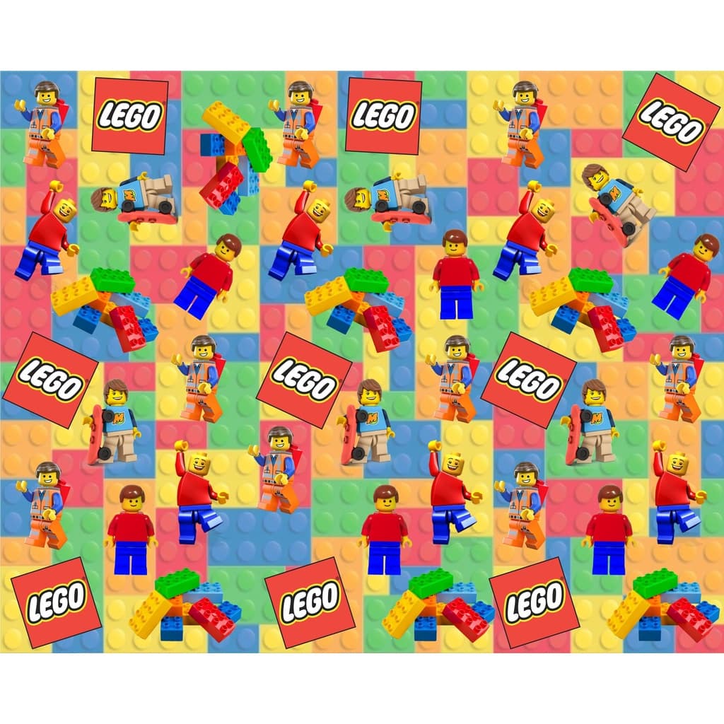 Tecido tricoline, microfibra ou gabardine - Lego - 0.50CM