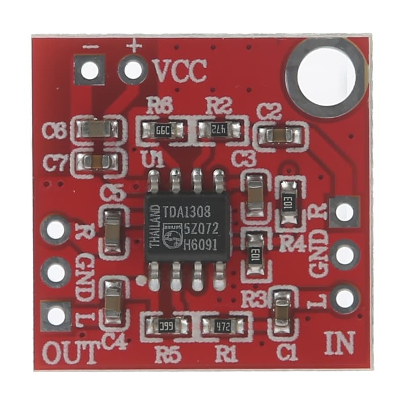 KIN TDA1308 Placa Amplificadora De Fone De Ouvido Módulo Pré-Amplificador 3V-6V Para DC