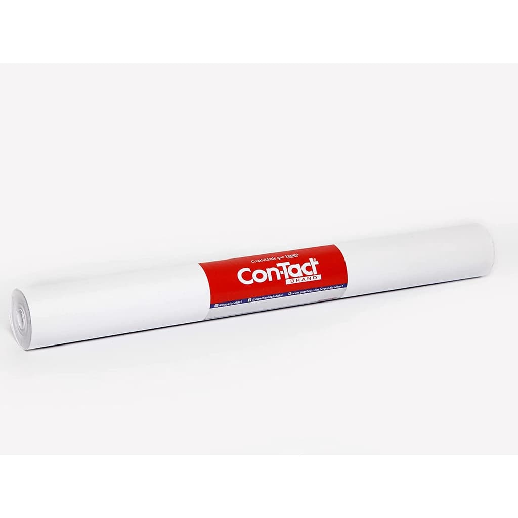 Papel Adesivo Contact Branco Fosco Opaco 45cm X 2m 5m 10m